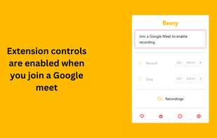 Beesy: Record Google Meets screenshot 1