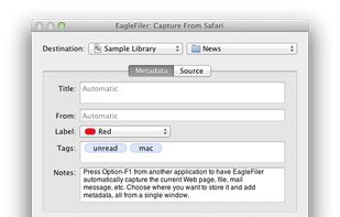 EagleFiler screenshot 1