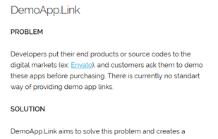 DemoApp.Link screenshot 1