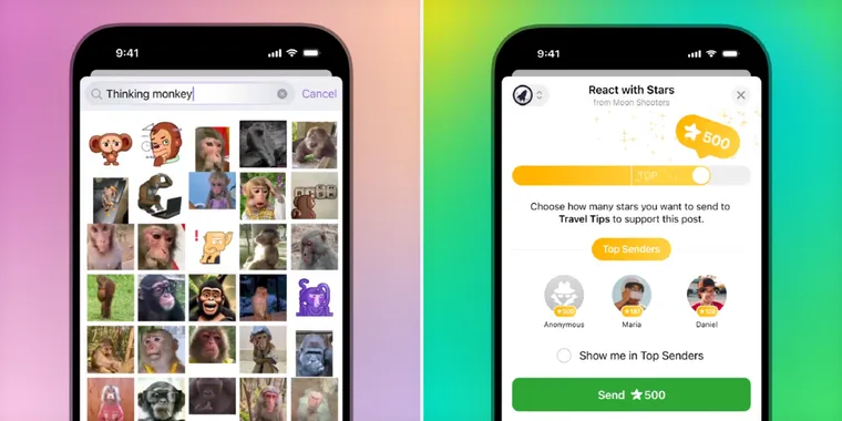 Telegram's latest update introduces AI sticker search, timestamped videos, and more image