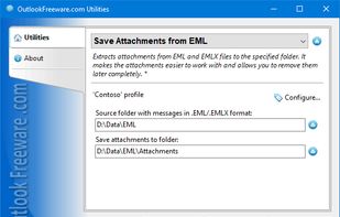 Save Attachments from EML for Outlook screenshot 1