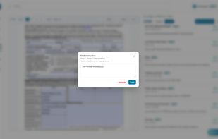 Train and improve Clerks AI to become better by giving it a hint, it'll learn it fill pdf more precisely next time!