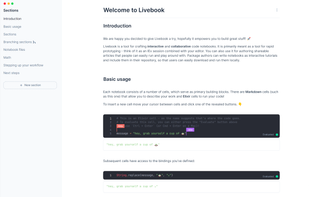 Livebook screenshot 1