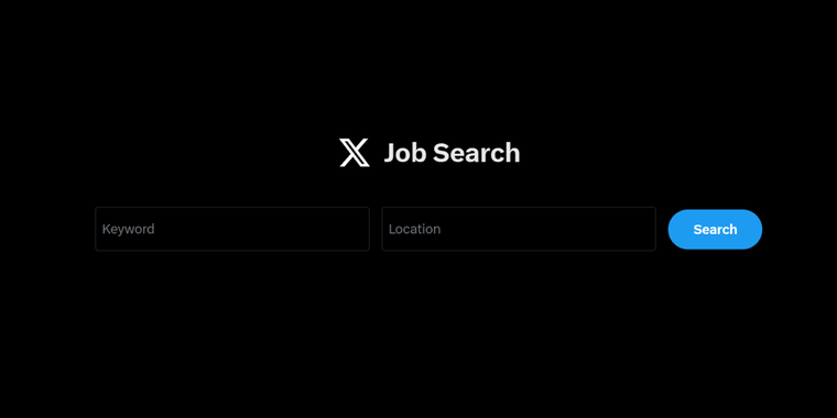 X has finally launched the public web version of its Job Search tool image