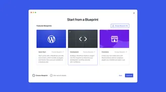 WordPress Studio 1.60 introduces Blueprints for easier and faster local site development image