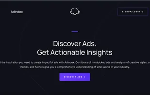 AdIndex Website Home Page