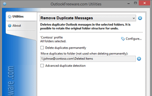 Remove Duplicate Messages for Outlook screenshot 1