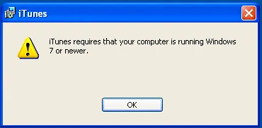 Apple discontinues support for iTunes on Windows XP and Vista image