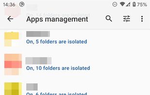 Storage Isolation screenshot 1