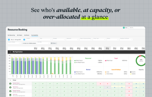 Ensure you've secured the right people for your project by booking them in our resourcing module. Tag and filter staff by skills and certifications to help you make the right staffing decisions at the right time.