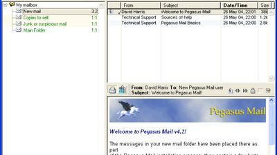 Screenshot of an older Pegasus version