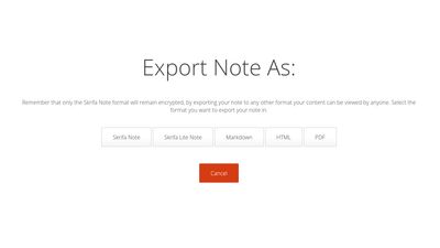 Note Export