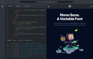 Github Codespaces screenshot 1