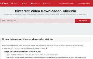 Pinterest Video Downloader