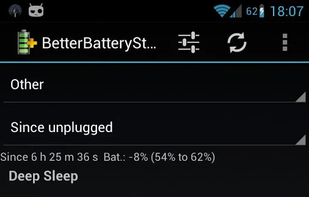 BetterBatteryStats screenshot 1