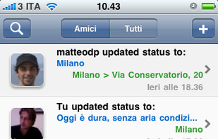 update tab, you can follow the stream of the community