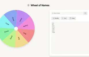 Wheel of Names (Kin Fei Lee) screenshot 1
