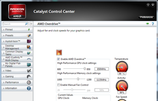 Catalyst Control Center screenshot 1