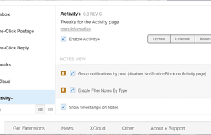 New XKit screenshot 1