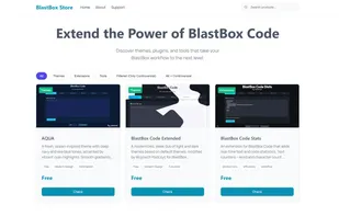 BlastBox Store: Themes, Extensions, Tools