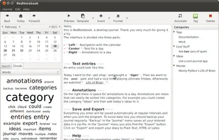 RedNotebook screenshot 1