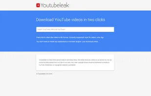 Youtubeleak.com main page