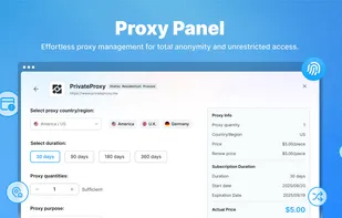 Test, filter, and manage unlimited proxies with our built-in tools. RoxyBrowser supports all key protocols and offers powerful batch and deduplication features. You can even buy high-quality residential proxies directly from our in-app store, streamlining your proxy management with ease.