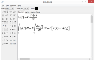 JMathEdit screenshot 2