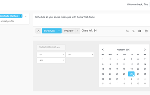 Schedule messages to be shared for anytime you want.
