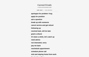 Canned Emails screenshot 1