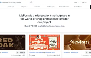 MyFonts.com screenshot 1