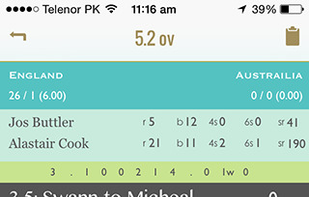 Cricket Scorekeeper screenshot 1