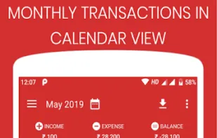 Calendar view for track your history.