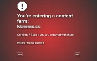 Content Farm Terminator screenshot 1