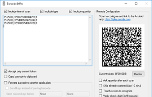 Barcode2Win screenshot 1