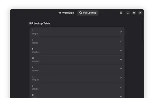 Word2IPA screenshot 1