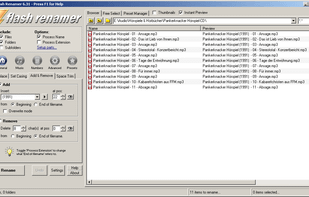 Main window - adding a string to all files