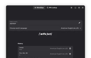 Word2IPA screenshot 1
