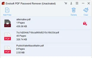 Enolsoft PDF Password Remover screenshot 1