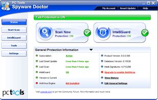 Main screen