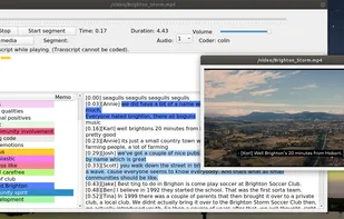 Coding text and video