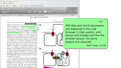 Viewing and annotatng a PDF file in the browser using a.nnotate without using any plugins.