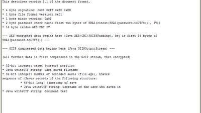 Encrypted Notepad screenshot 1