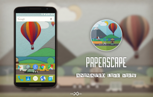 Paperscape-Live Wallpaper screenshot 1