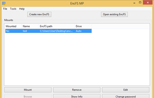 EncFSMP screenshot 1