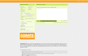 The Alphabetizer screenshot 1