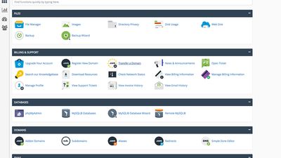 Direct links to billing and support resources inside of cPanel for a seamless customer experience