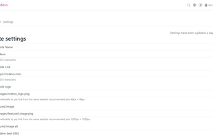 Settings
Control all essential settings from one place via the settings page.