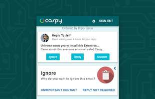 Mute contacts by ignoring their Emails. 