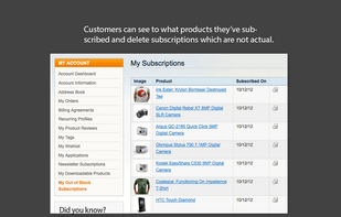 Magento Out of Stock Notification by Amasty screenshot 1